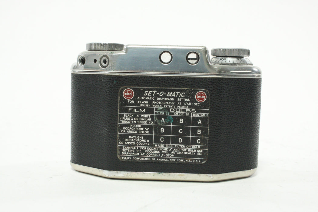 Bolsey B22 Set-O-Matic Vintage 35mm with Case AS-IS