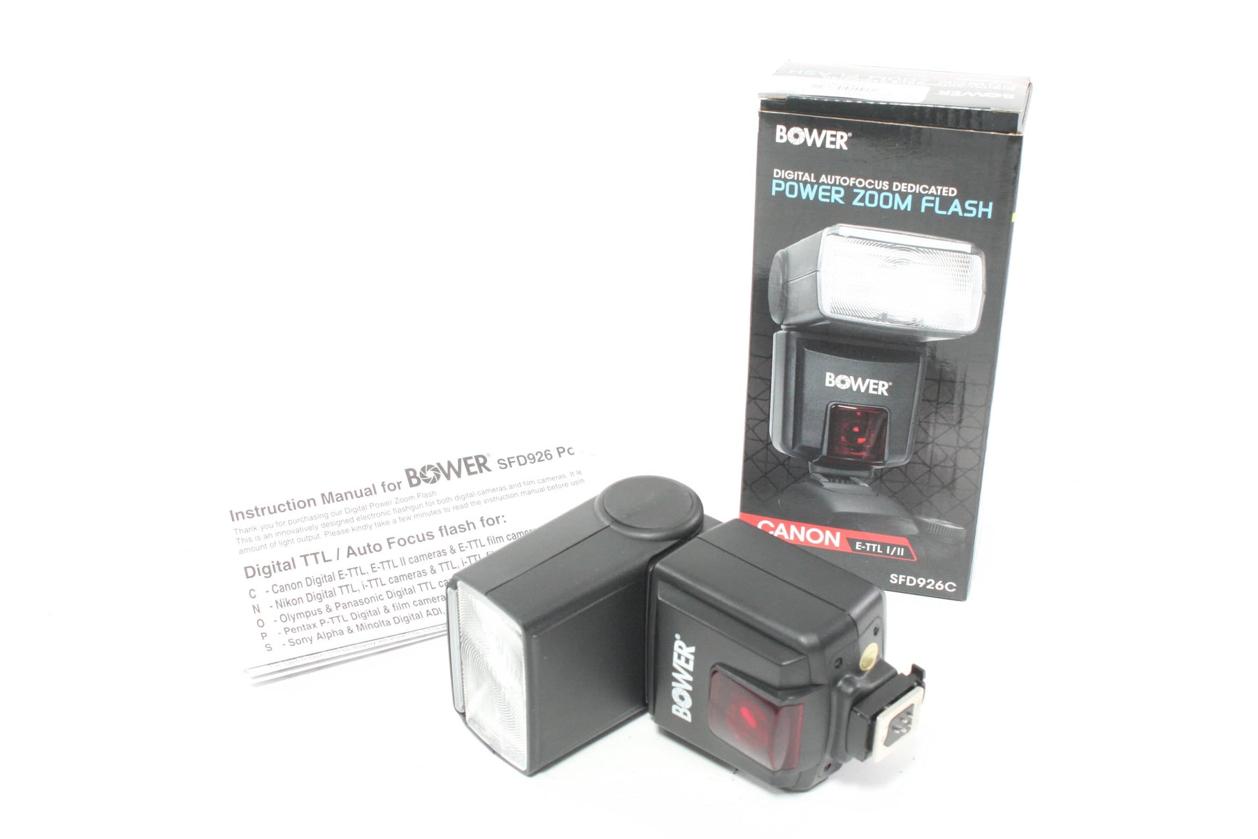 Bower SFD926C Digital Autofocus Dedicate Power Zoom Flash for Canon