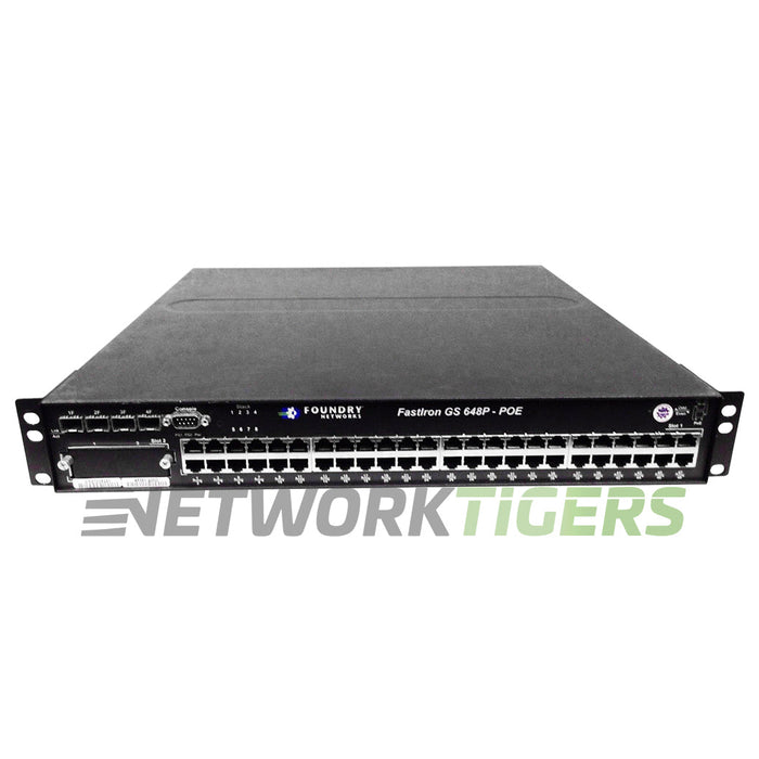 NEW Brocade FGS648P-STK FastIron GS 44x 1GB RJ45 4x 1GB Combo Switch