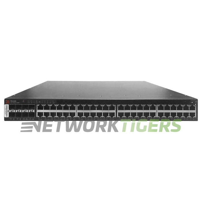 NEW Brocade ICX6610-48P-PE 48x 1GB PoE+ RJ45 8x 1GB SFP F-B Airflow (P) Switch