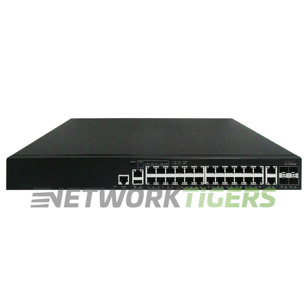 Ruckus ICX7150-24P-4X1G Brocade ICX 7150 24x 1GB PoE+ RJ45 4x 1GB SFP Switch