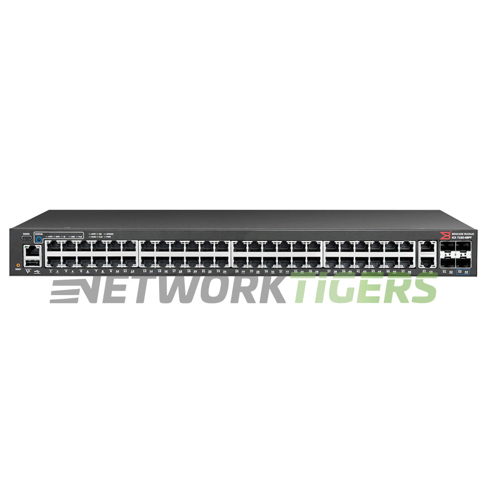 Ruckus Brocade ICX7150-48PF-4X1G 48x 1GB PoE+ RJ45 2x 1GB RJ45 4x 1GB SFP Switch