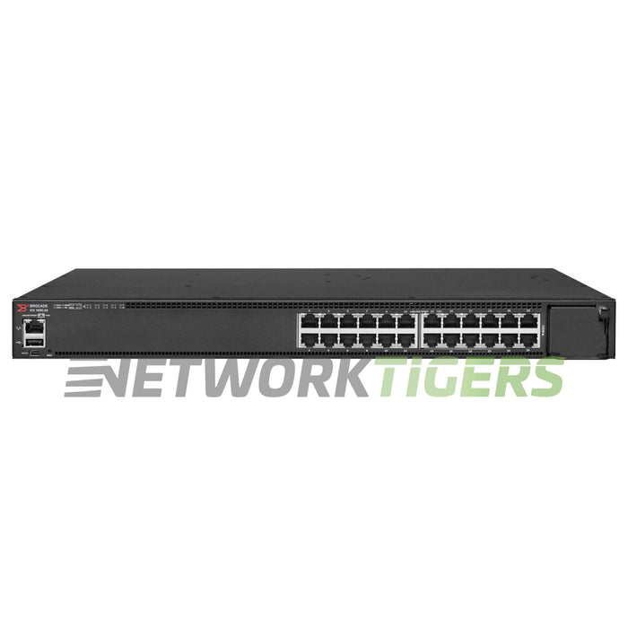 NEW Ruckus Brocade ICX7450-24-E 24x 1GB RJ-45 F-B Air Switch w/ 3x Exp Modules