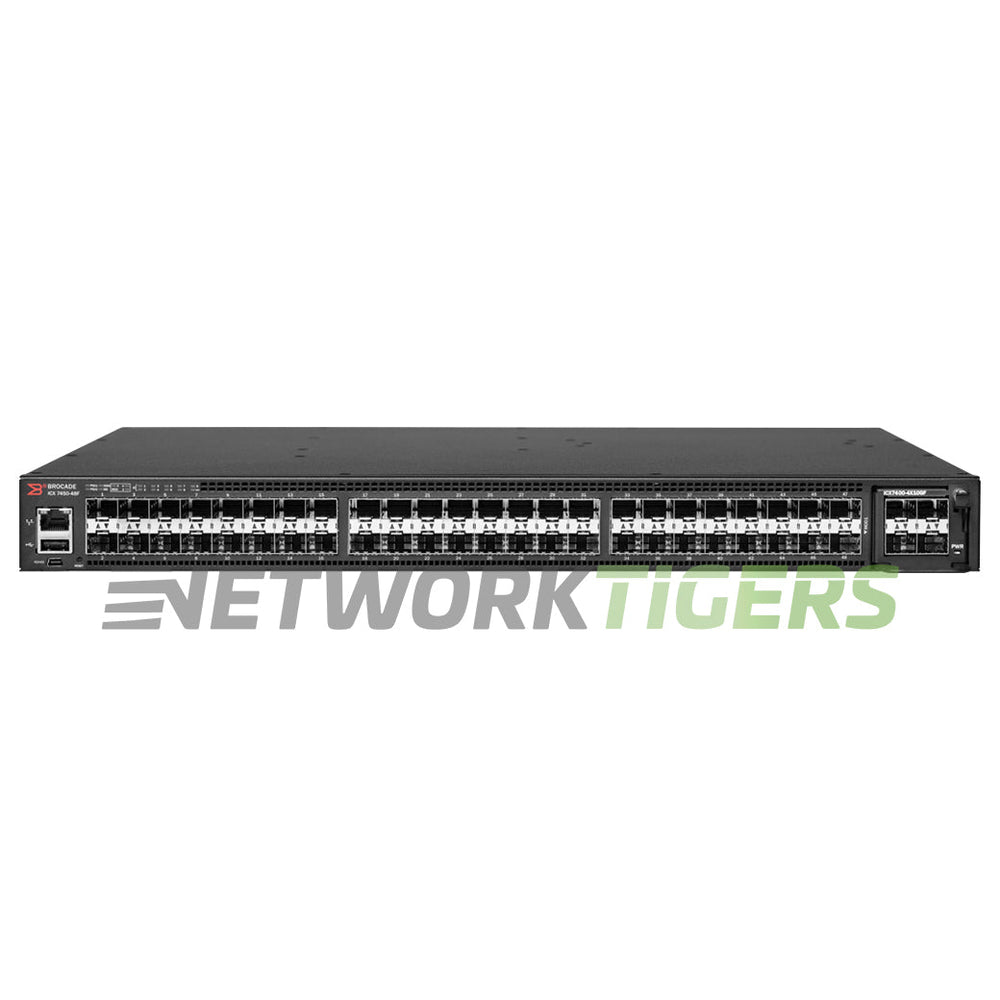 Ruckus Brocade ICX7450-48F ICX 7450 48x 1GB SFP 3x Expansion Module Slot Switch