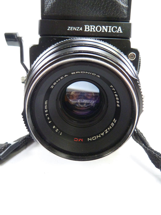 Bronica ETR Outfit with 75MM F2.8 Lens, 120 Back, and Waist Level Finder