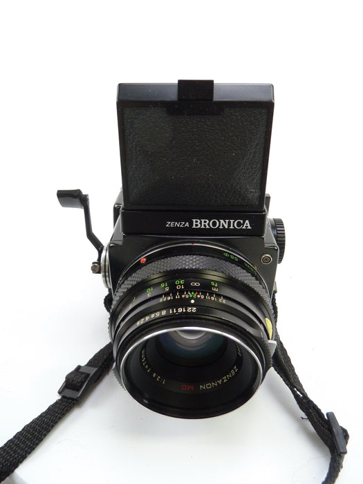 Bronica ETR Outfit with 75MM F2.8 Lens, 120 Back, and Waist Level Finder