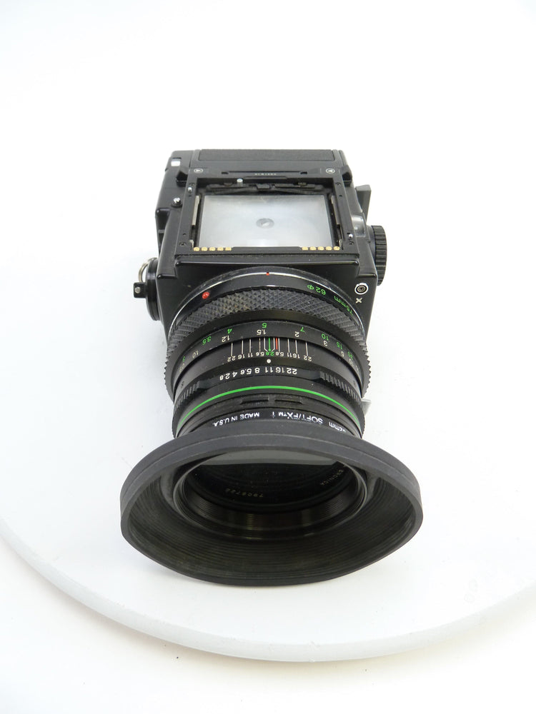 Bronica ETRS Camera Outfit with 75MM Lens, 120 Film Back, and NO FINDER
