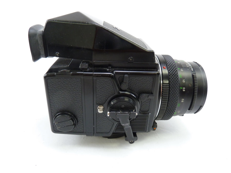 Bronica ETRSi Camera Outfit with 75MM F2.8 Lens, 120 Back, and Prism Finder E