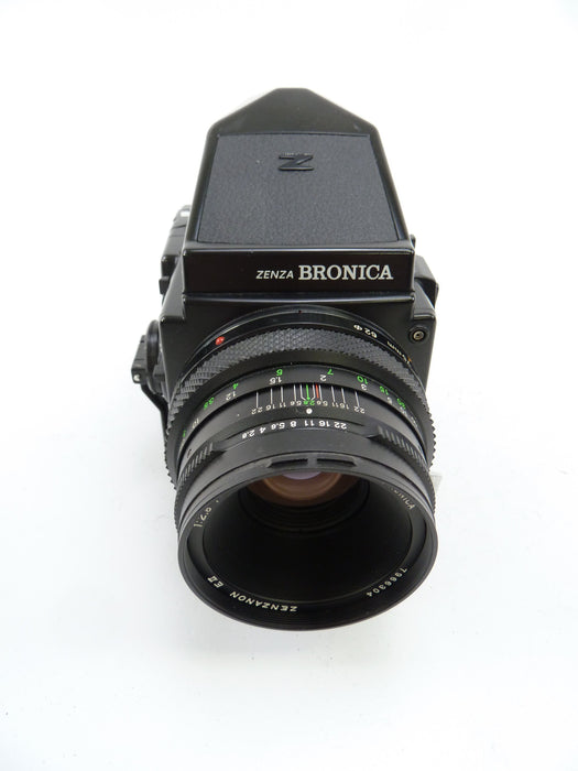 Bronica ETRSi Camera Outfit with 75MM F2.8 Lens, 120 Back, and Prism Finder E