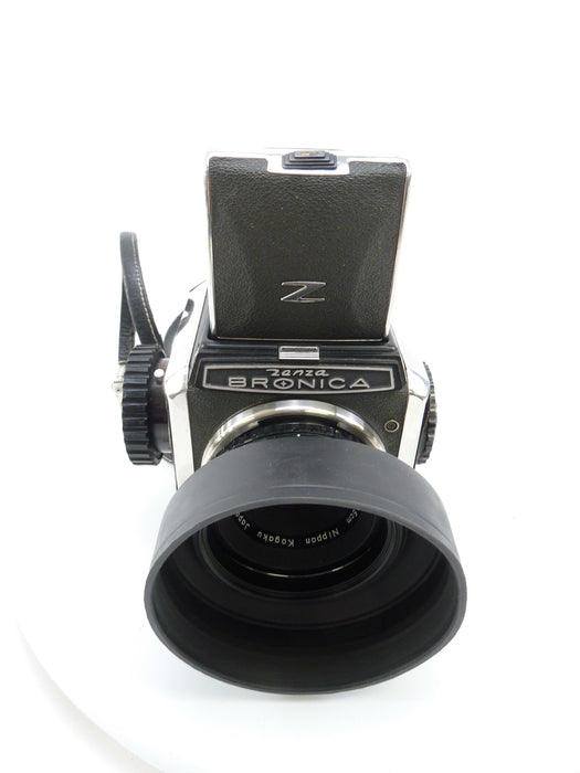 Bronica S with 75MM F2.8, 120 Film Back, and Prism Finder