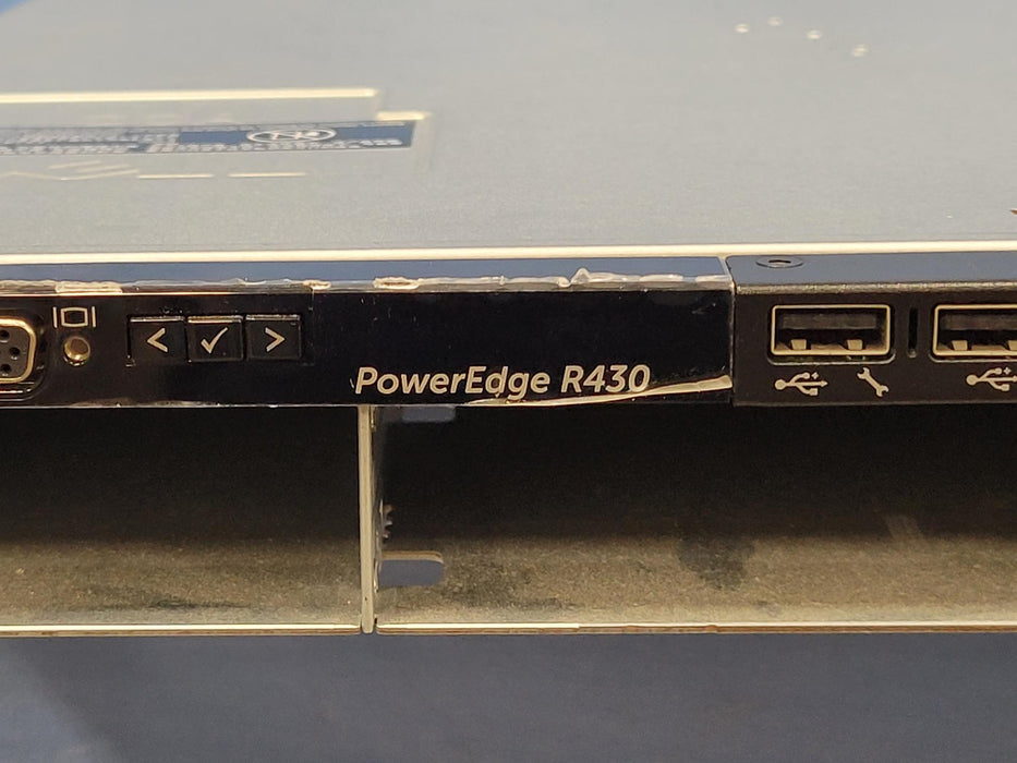 Dell PowerEdge R430 1U LFF Server 2x Intel 6 Core E5-2620v3 2.4GHz 128GB H730