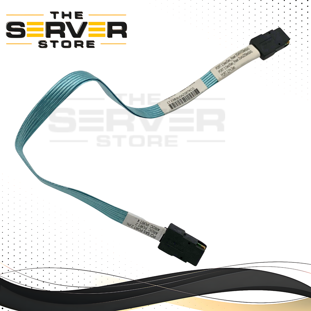 HPE Amphenol Slim-SAS Cable, 2x SFF-8087 Connectors, 35cm Length, For DL380 Gen10 (AROC) Array on Chip to Shiner 36p PORT1+2 kit. P/N: 875093-001.