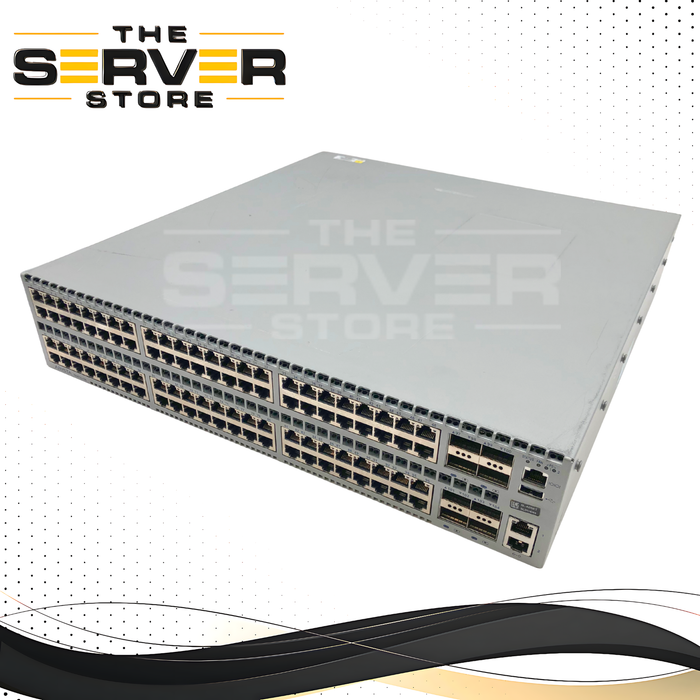 Arista DCS-7050TX-128-F 7050TX-128 Series 2RU Data Center Switch, 96x 10GBASE-T (RJ45) Ports, 8x 40GbE QSFP+ Ports, Front-to-Rear Airflow. P/N: DCS-7050TX-128-F.