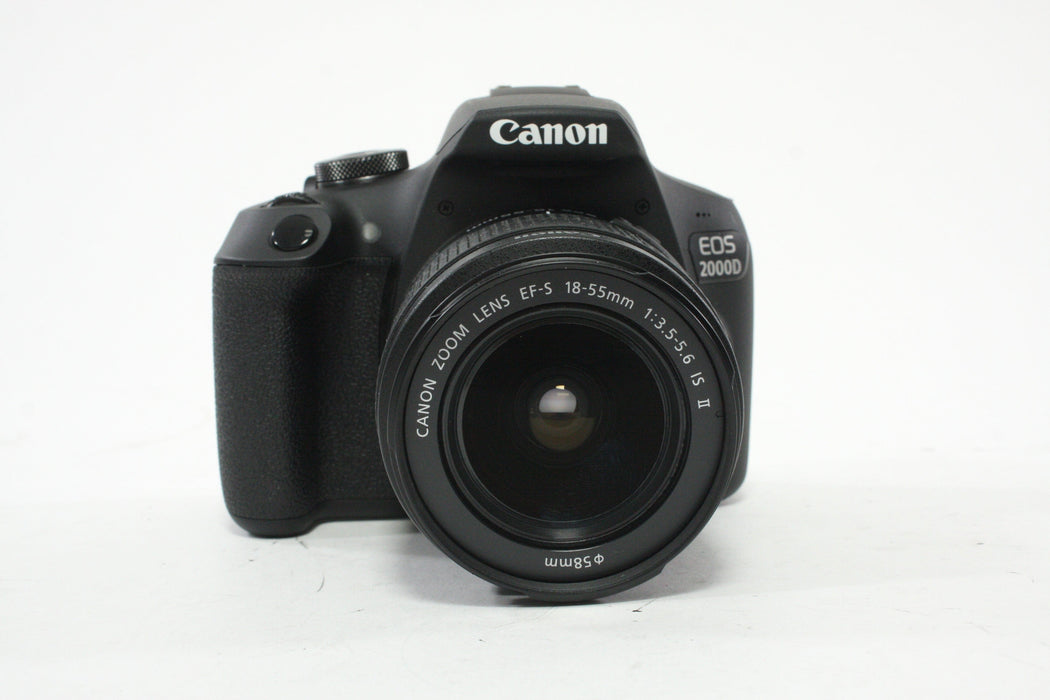 Canon 2000D DSLR with 18-55mm f/3.5-5.6 Lens with a Shutter Count of 3
