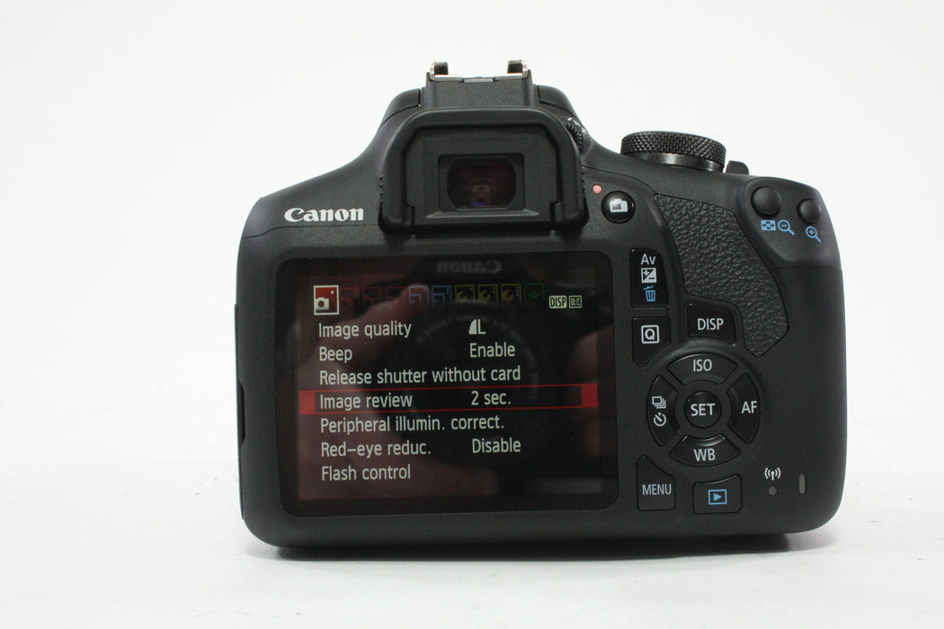 Canon 2000D DSLR with 18-55mm f/3.5-5.6 Lens with a Shutter Count of 3