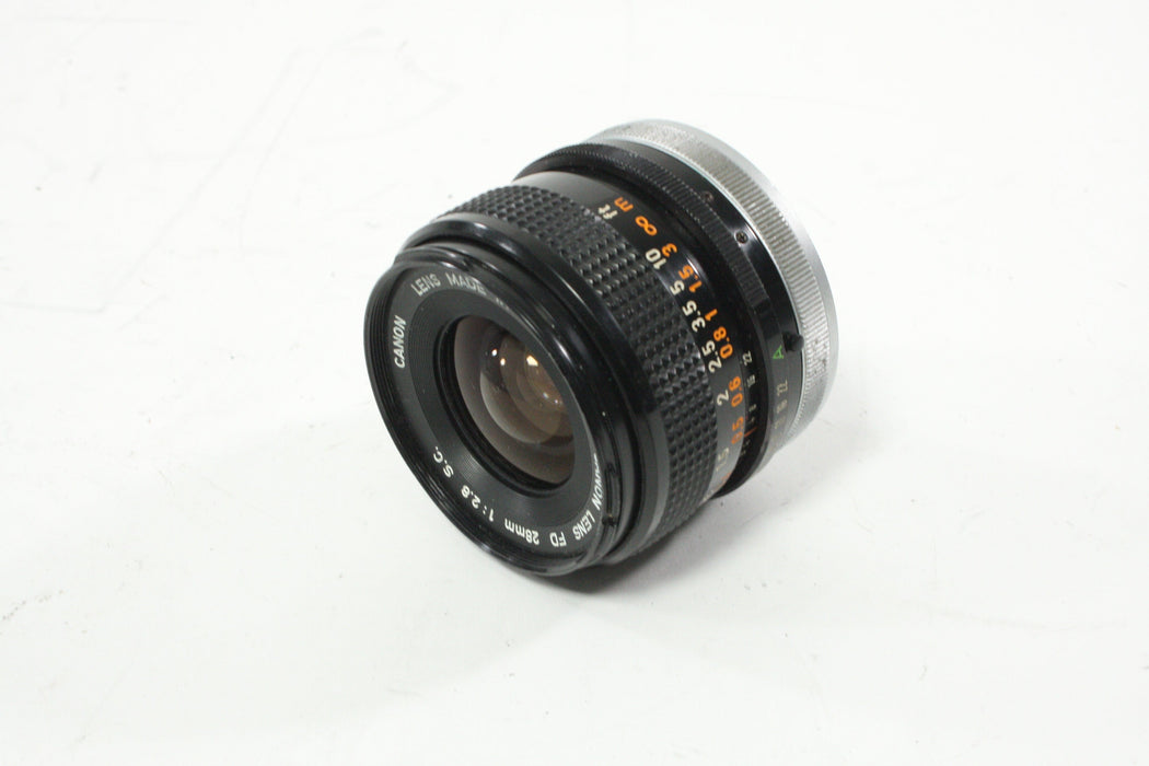 Canon 28mm f/2.8 S.C. Lens for Canon FD Mount