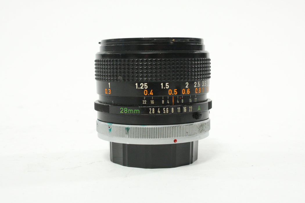 Canon 28mm f/2.8 S.C. Lens for Canon FD Mount
