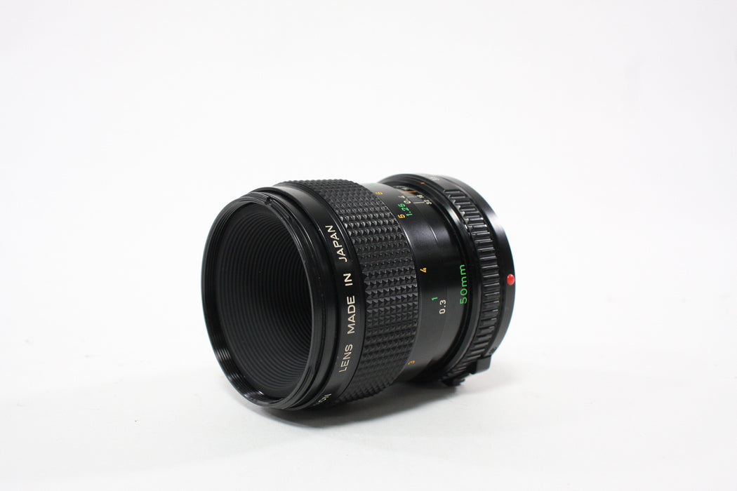 Canon 50mm f/3.5 FD Macro Lens for Canon FD Mount