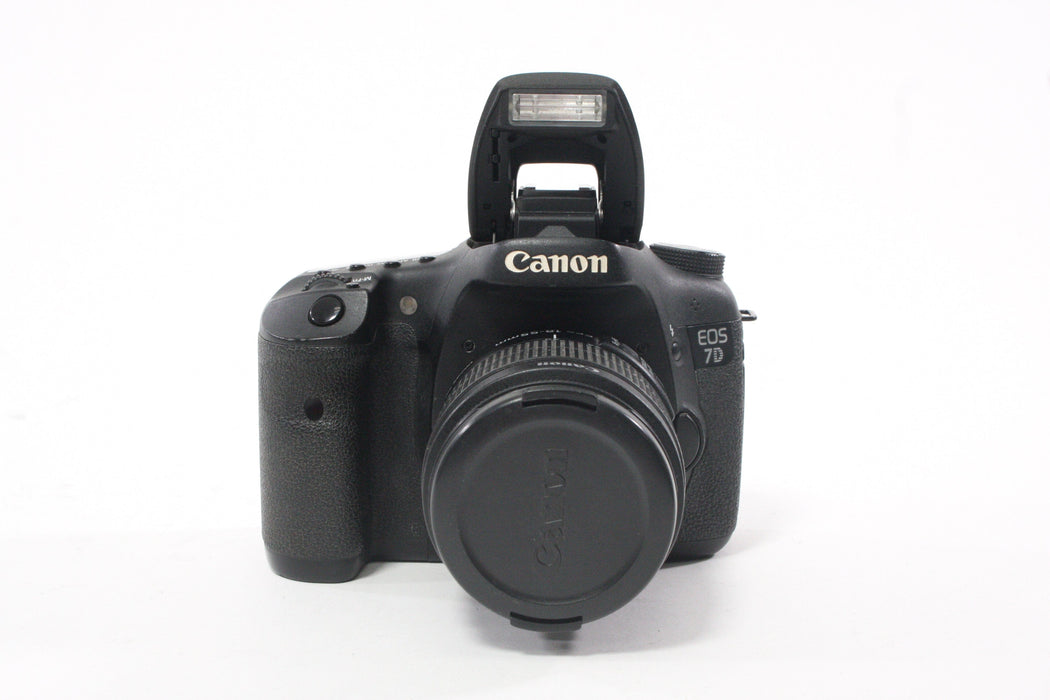 Canon 7D DLSR with 18-55mm f/3.5-5.6 IS II Lens with Shutter Count 59,196 (see details)