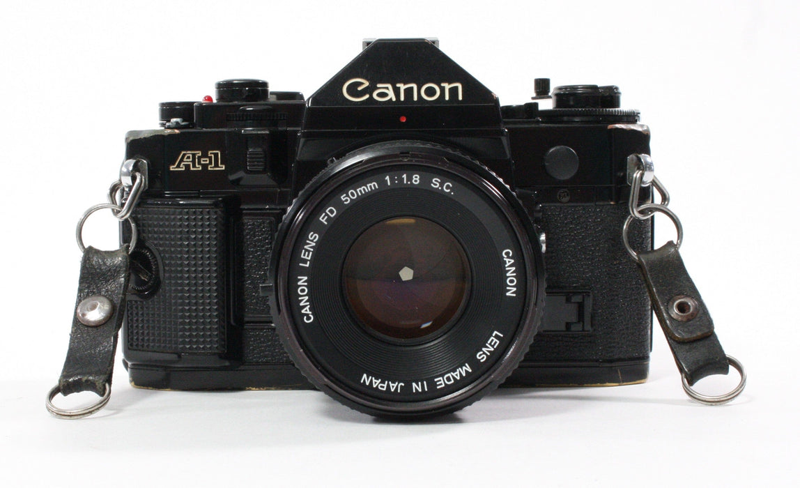 Canon A-1 35mm Camera with 50mm f/1.8 S.C Lens