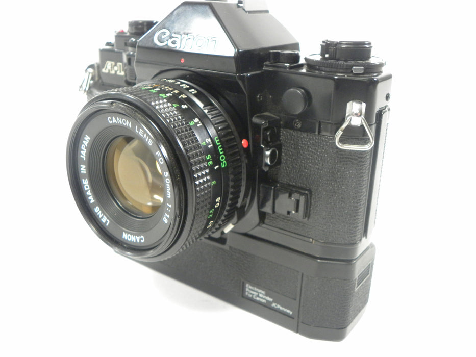 Canon A-1 35mm SLR w/FD 50mm f1.8 and Auto Winder