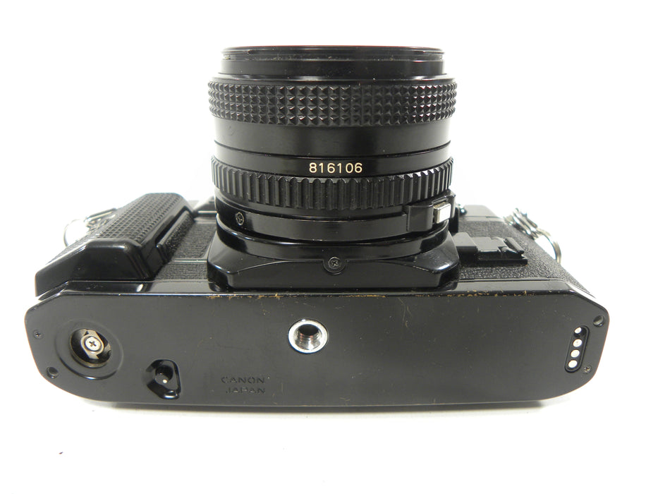 Canon A-1 35mm SLR w/FD 50mm f1.8 (Black)