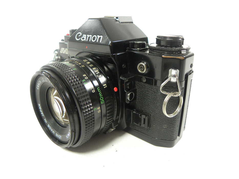 Canon A-1 35mm SLR w/FD 50mm f1.8 (Black)