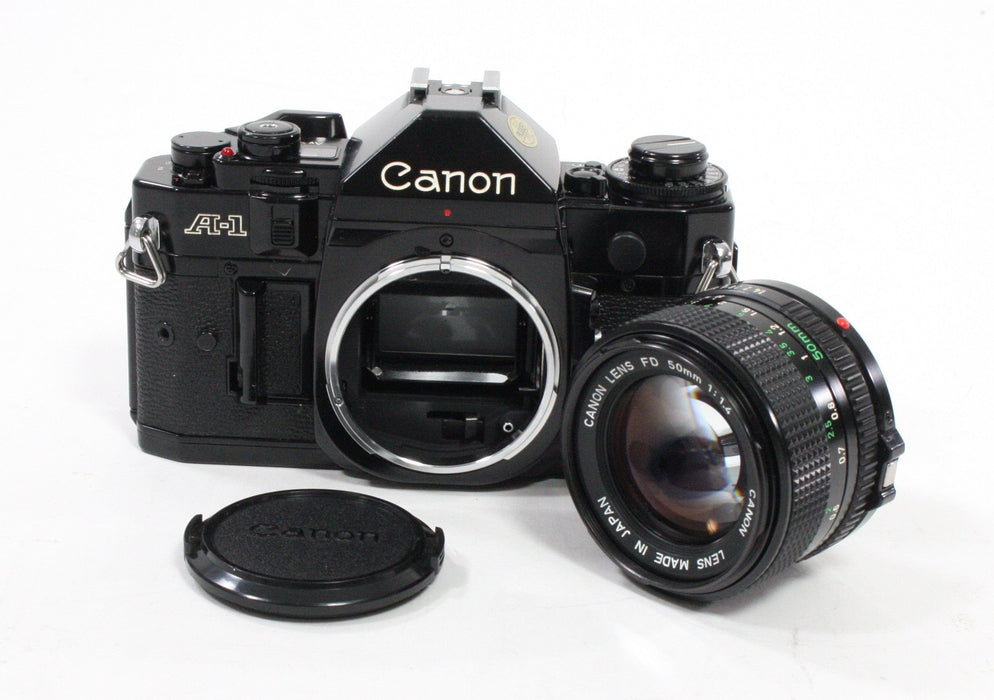 Canon A-1 SLR Camera with 50mm f/1.4 NFD Lens