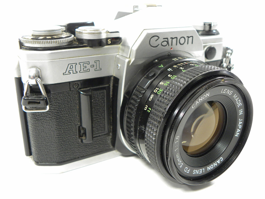 Canon AE-1 35mm SLR Camera w/FD 50mm f1.8