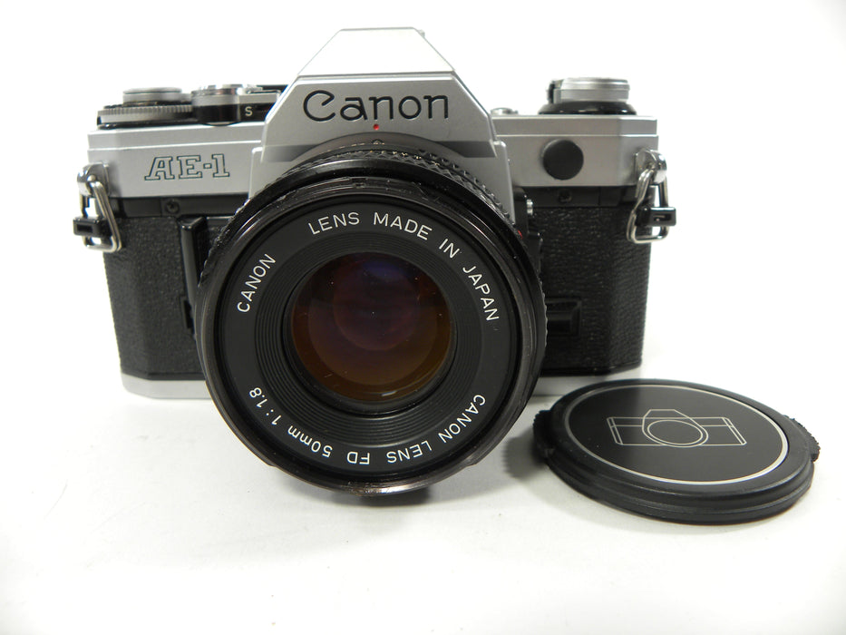 Canon AE-1 35mm SLR Camera w/FD 50mm f1.8