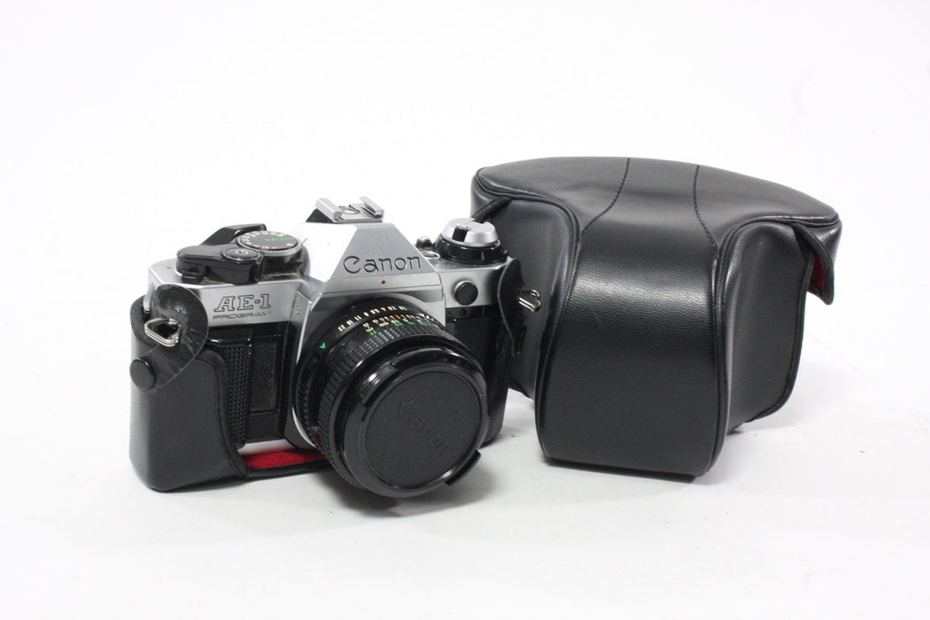 Canon AE-1 35mm SLR Camera with 50mm f/1.8 FD Lens