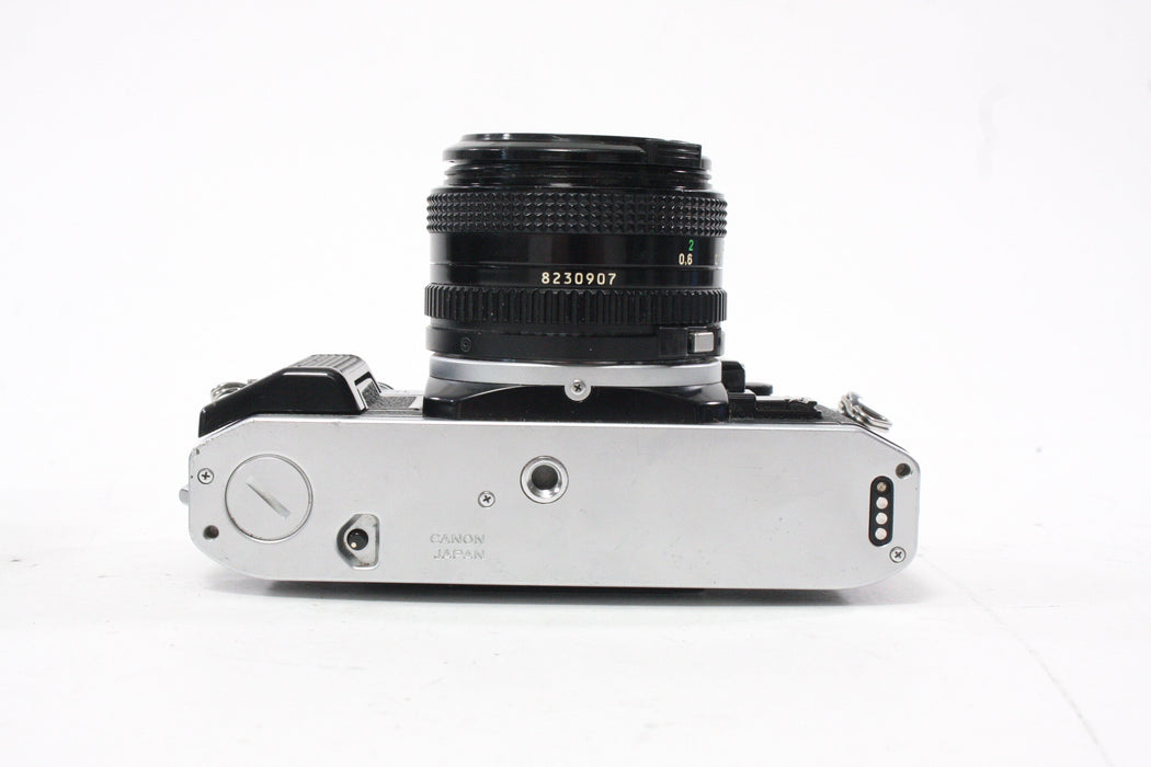 Canon AE-1 35mm SLR Camera with 50mm f/1.8 FD Lens