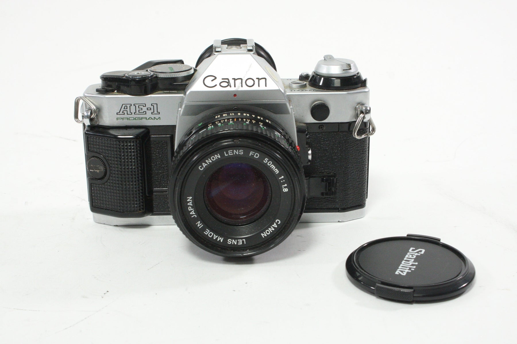 Canon AE-1 35mm SLR Camera with 50mm f/1.8 FD Lens