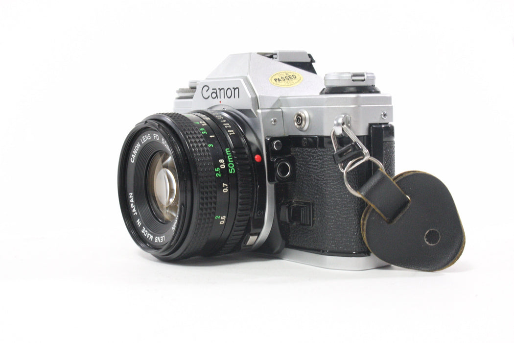 Canon AE-1 35mm SLR Camera with 50mm f/1.8 Lens