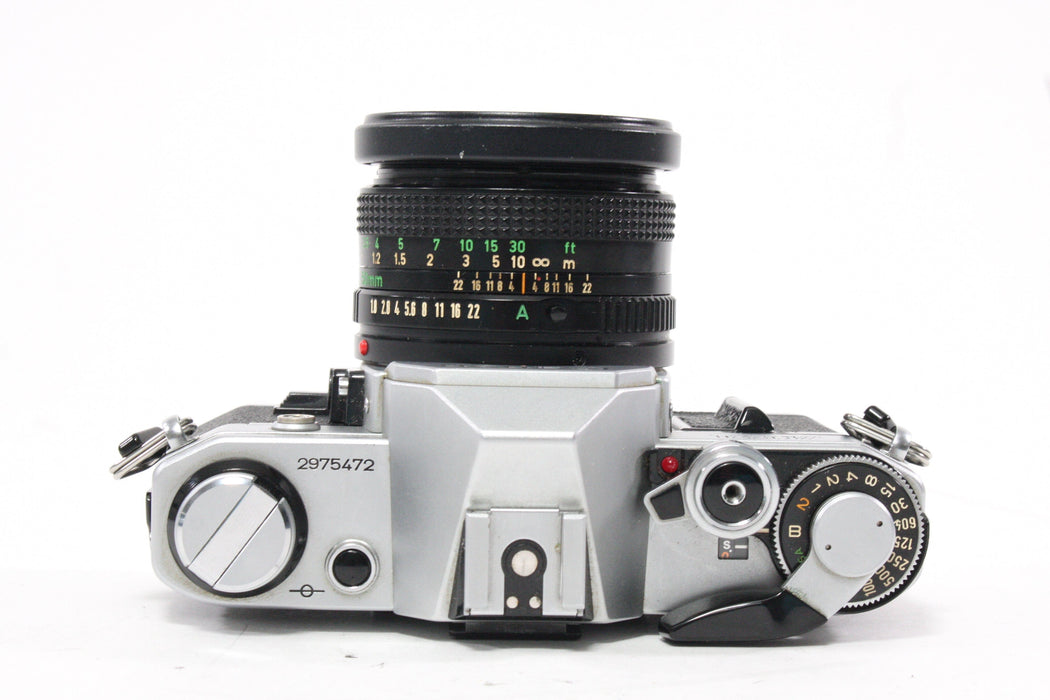 Canon AE-1 35mm SLR Camera with 50mm f/1.8 Lens