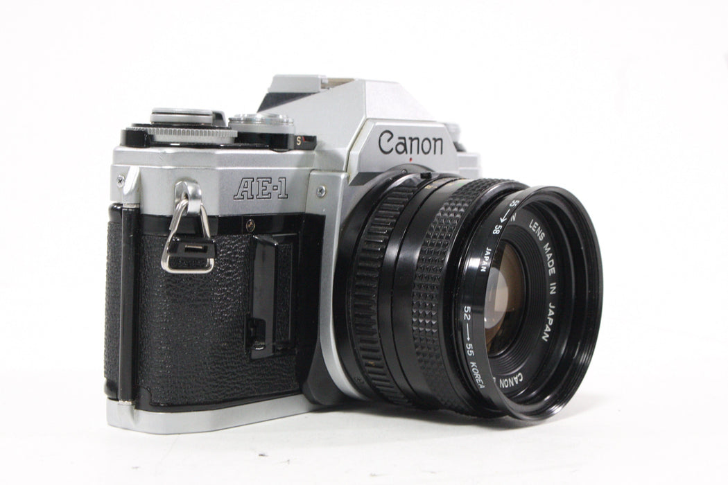 Canon AE-1 35mm SLR Camera with 50mm f/1.8 Lens