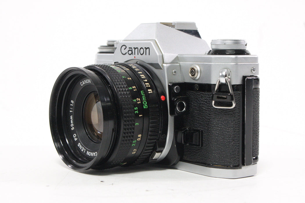 Canon AE-1 35mm SLR Camera with 50mm f/1.8 Lens