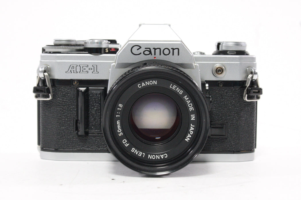 Canon AE-1 35mm SLR Camera with 50mm f/1.8 Lens