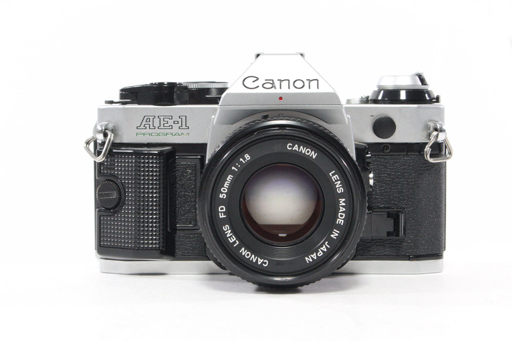 Canon AE-1 35mm SLR Camera with 50mm f/1.8 Lens