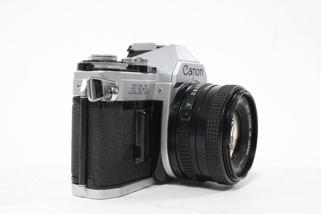 Canon AE-1 35mm SLR Camera with 50mm f/1.8 Lens