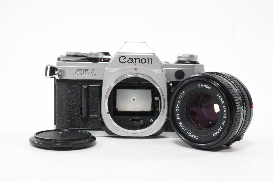 Canon AE-1 35mm SLR Camera with 50mm f/1.8 Lens
