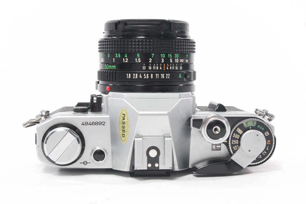 Canon AE-1 35mm SLR Camera with 50mm f/1.8 Lens