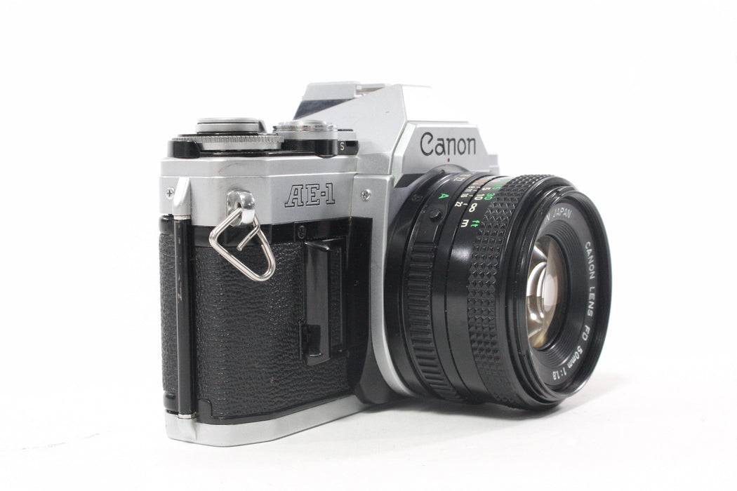 Canon AE-1 35mm SLR Camera with 50mm f/1.8 Lens