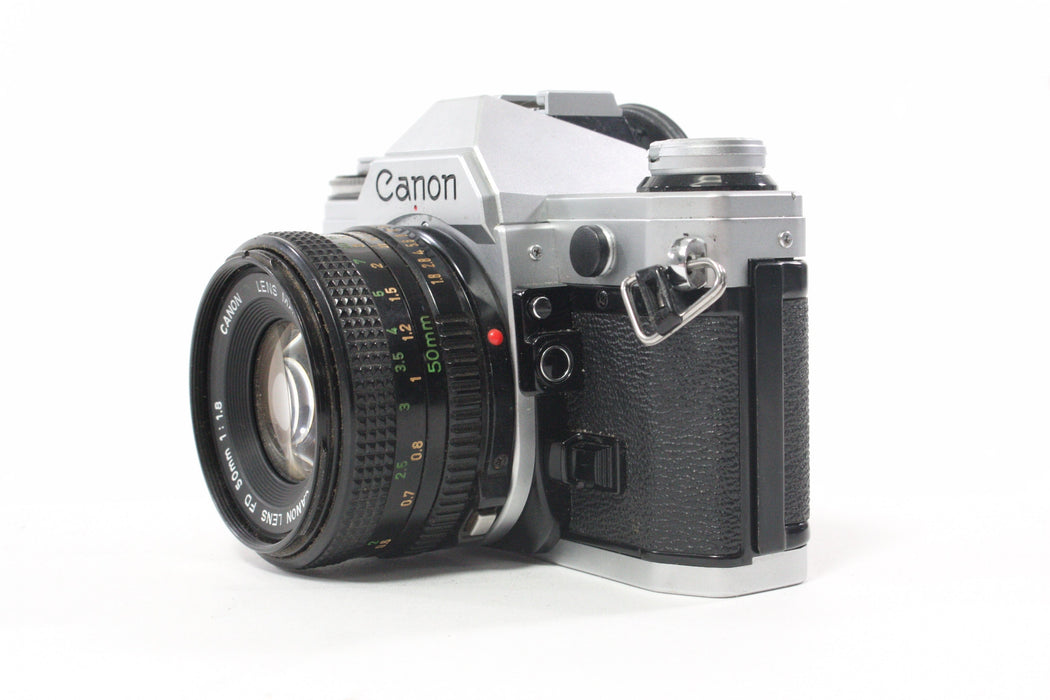 Canon AE-1 35mm SLR Camera with 50mm f/1.8 Lens