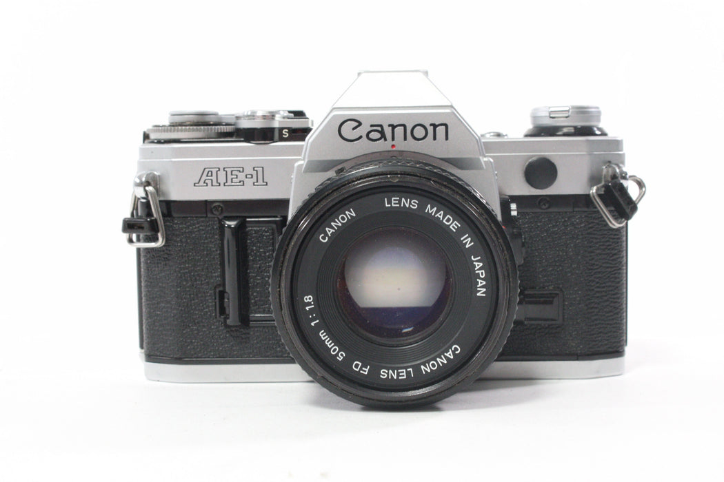 Canon AE-1 35mm SLR Camera with 50mm f/1.8 Lens