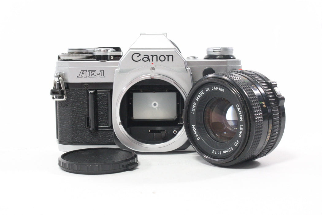 Canon AE-1 35mm SLR Camera with 50mm f/1.8 Lens