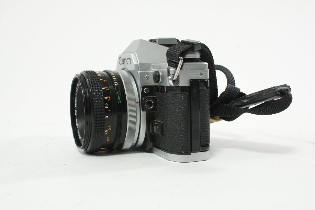 Canon AE-1 35mm SLR Camera with 50mm f/1.8 S.C. FD Lens