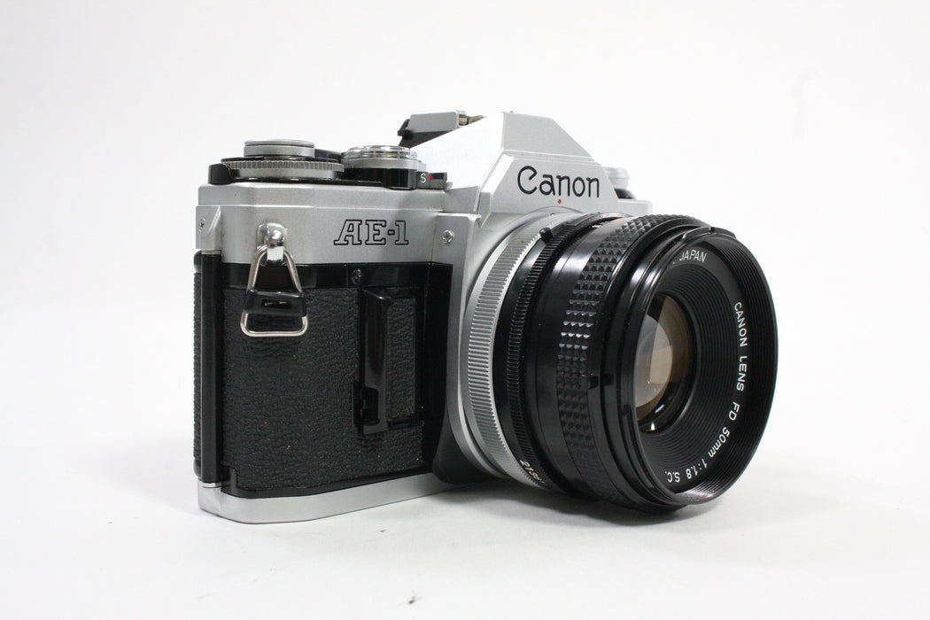 Canon AE-1 35mm SLR Camera with 50mm f/1.8 SC Lens