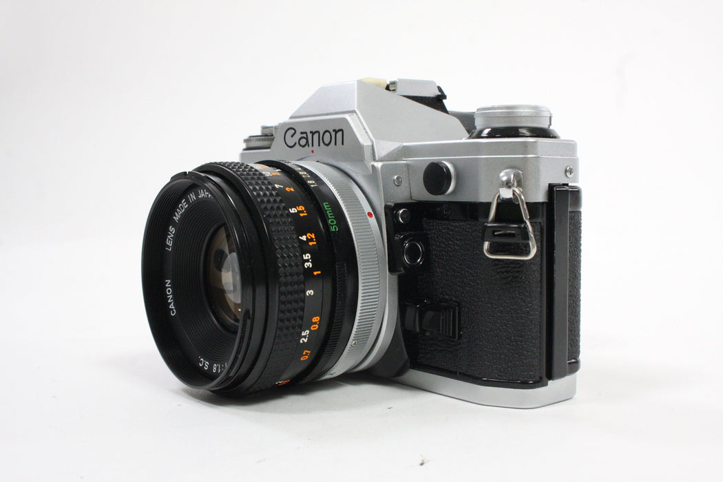 Canon AE-1 35mm SLR Camera with 50mm f/1.8 SC Lens