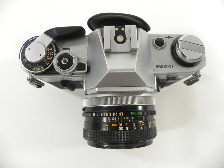 Canon AE-1 35mm SLR Camera with a FD 50mm f1.8 S.C.